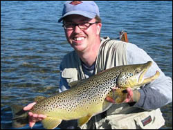 Happy angler with Bow River beauty